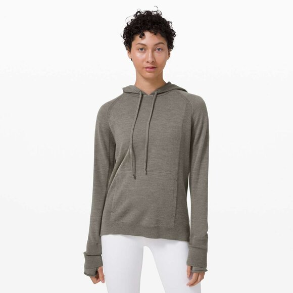 lululemon Grey Sage Sit In Lotus Hoodie Sweater size 4 - Picture 1 of 13